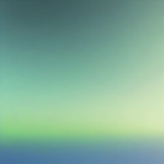 Blue and green skies with smooth color transition.