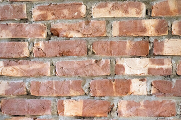 Brick wall texture. Old brick red wall. Abstract background.