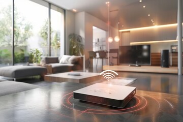 Advanced Technological Integration in Urban Property Development: Smart Home Systems and Solar Innovations Lead the Way in Energy Efficiency. - obrazy, fototapety, plakaty