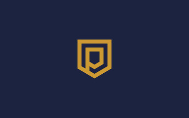 letter p with shield logo icon design vector design template inspiration
