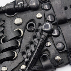 Steampunk Black Bracelet Wolf (Fenrir).  Painstaking handwork.  Stylish accessory for parties. ...