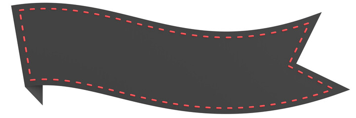 Fototapeta premium Ribbon tag. Price tag. 3D illustration.
