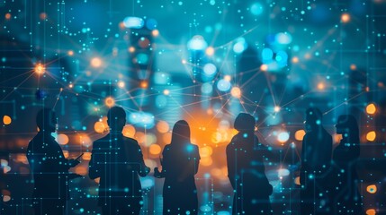 Entrepreneurs engaging in a digital forum