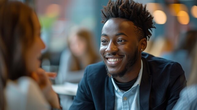 Entrepreneurs engaging in speed networking sessions