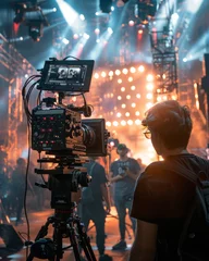 Fotobehang Behind the Scenes: Cinematic Filming Setup © Анна Д