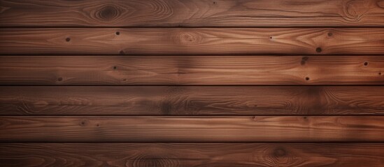 Fototapeta premium A realistic brown wooden wall with wooden decorations serves as the backdrop in this image. The wall features a classic design that adds warmth and texture to the space.
