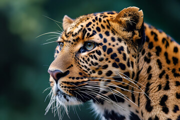 A close-up shot of a Leopard