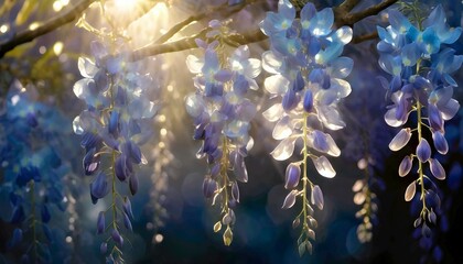glass wisteria flower