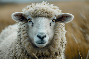 A close-up shot of a Sheep