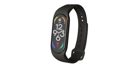 3d render of smart band, fitness watch, sport bracelet, or fitness activity tracker isolated on in transparent background png format.
