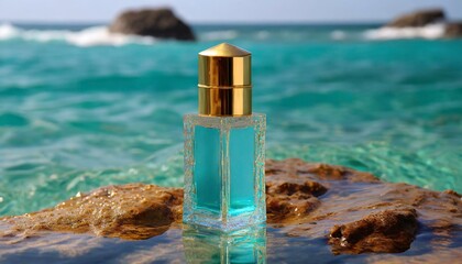 Serenity in a Bottle: Capturing the Essence of Oceanic Aqua with Blue Attar"