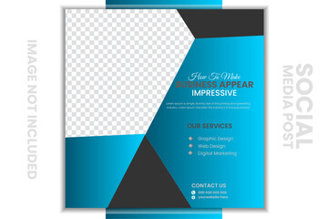 Social media post design template