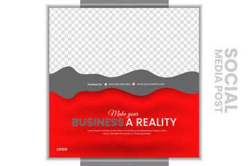 Social media post design template
