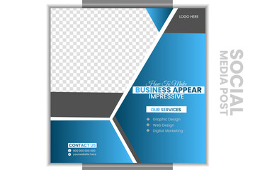 Social media post design template