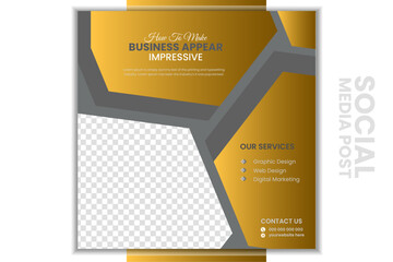 Social media post design template