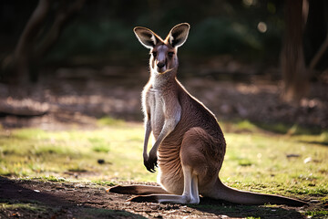 A full body shot of a Kangaroo, animal - obrazy, fototapety, plakaty