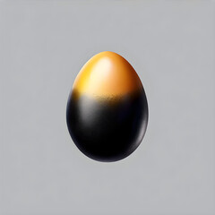 Assorted Black Egg Icons: Exploring Size Diversity in Nature's Palette.(Generative AI)