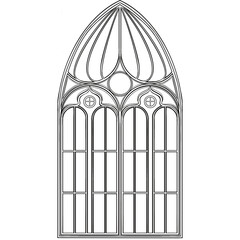 gotic glass window