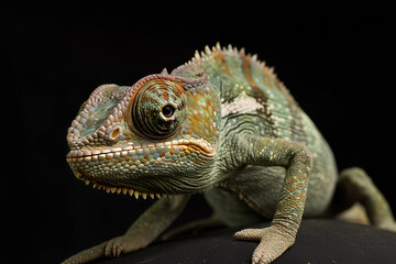 Fototapeta premium A full body shot of a Chameleon, animal