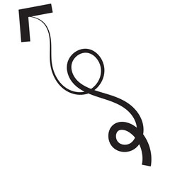 Hand drawn arrows collection Set simple flat arrows isolated on white background. Arrow mark icons and arrow paint. Hand drawn arrow vector.