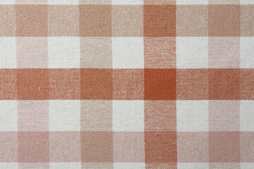 Texture of checkered fabric as background, top view
