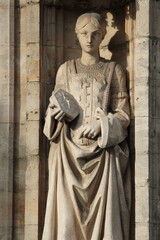 Detail of the statute at the Brussels Town Hall