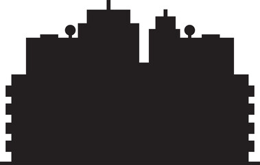 Modern City Skyline Silhouette