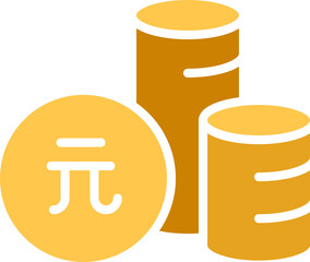 Renminbi Money Coins Icon
