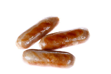 Sausages, isolated on a white background