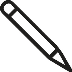 Writing Pencil Icon Flat Graphic Design