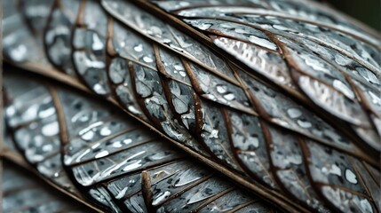 Pattern of gray butterly wings texture close up macro design details from Generative AI