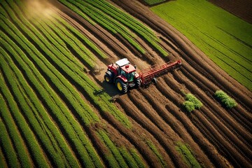 farmer planting rice field