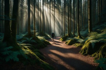 morning in the forest