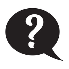 Question mark icon symbol, vector illustration. Question mark icon flat round button .