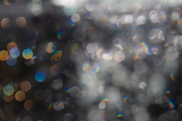 bokeh of lights from water