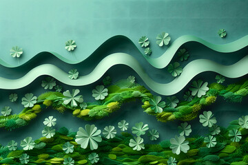 Wave With Flowers Painting