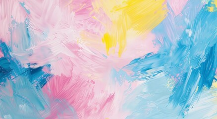 Abstract background with colorful pastel brush strokes