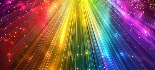 Obraz premium Beautiful rainbow rays background with color gradient.