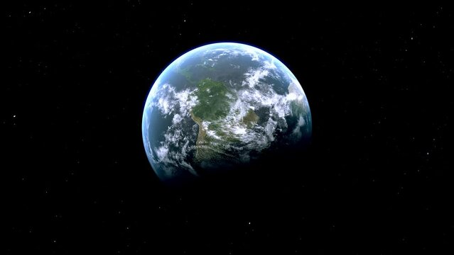 Puerto Rico Country Zoom from Space to Earth