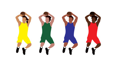 basket player silhouette