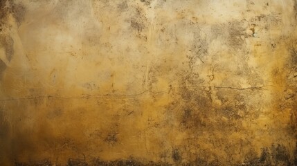 Fototapeta na wymiar A grungy texture wall embellished with gold paper forms an abstract backdrop, adding depth and character to the composition.