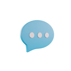 3D Bubble Chat Transparant 