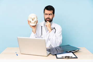 Professional traumatologist in workplace