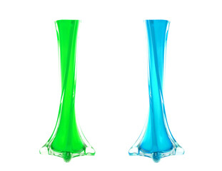 glass vase isolated