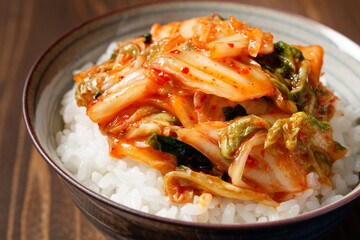 キムチのせごはん