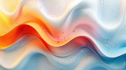 Fluid art background with smooth color transitions and gradient geometric patterns creating a...