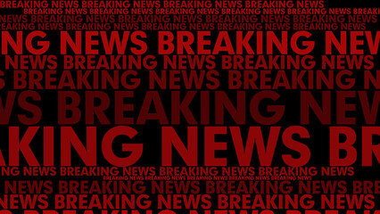 Breaking news text on black background global report, worldwide news on news backdrop, symbolizing international information