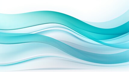 Abstract blue and turquoise strip waves adorn a white horizontal background, offering a dynamic and captivating texture.