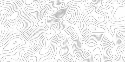 Fototapeta premium Modern Topographic map background geographic line map with elevation assignments. Map on land vector terrain Illustration. Topo contour map on white background. The black on white contours vector .
