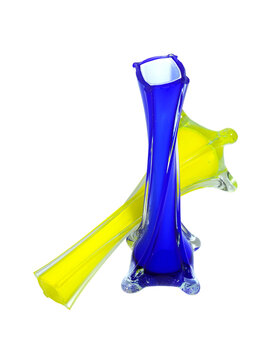  glass vase isolated